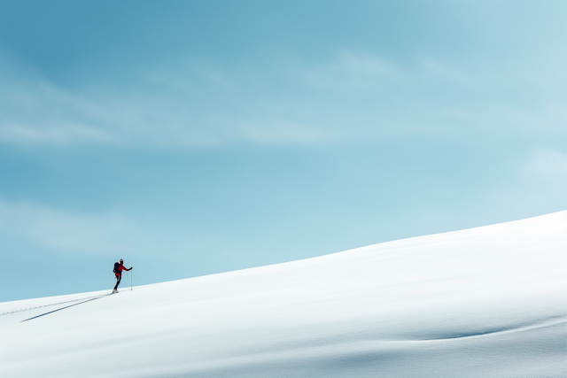 Solitude in Winter's Expanse