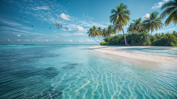 Serene Tropical Beach Scene