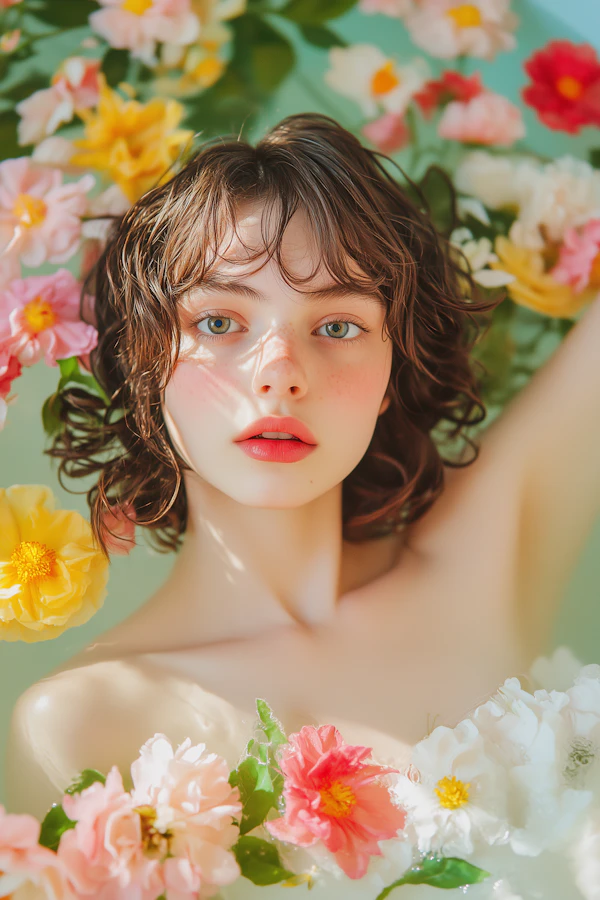 Woman Amidst Flowers