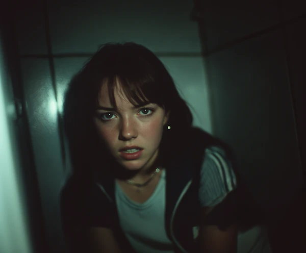 Moody Portrait of Woman