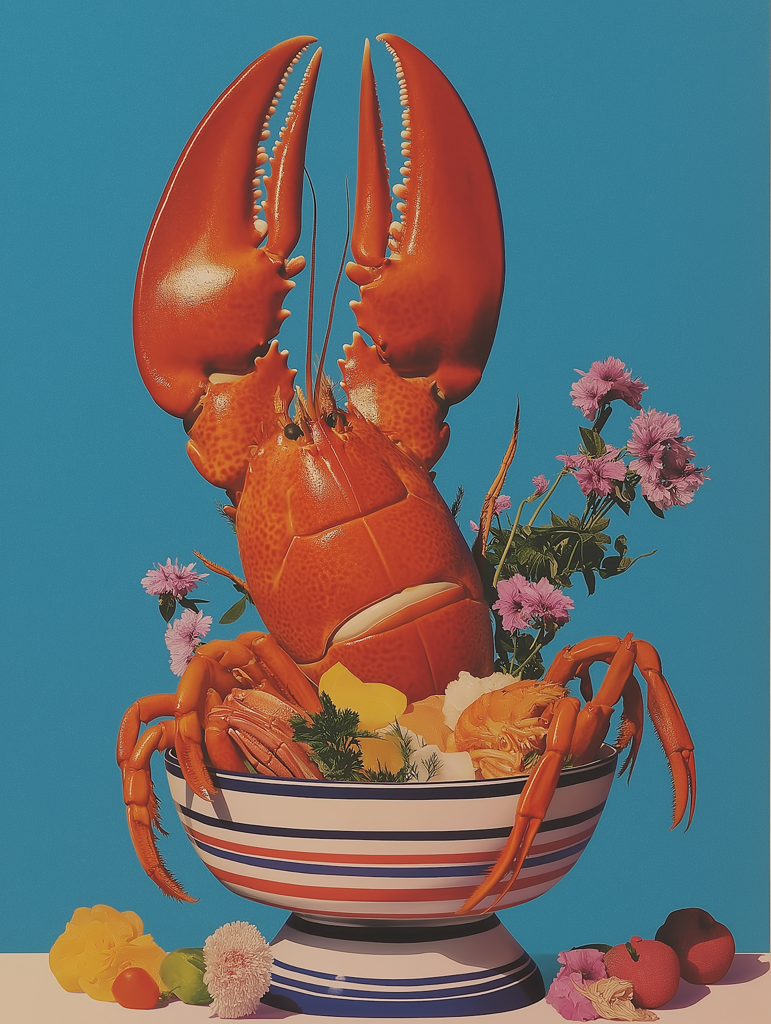 Vibrant Lobster Display