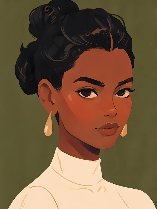 Stylized Portrait of a Woman