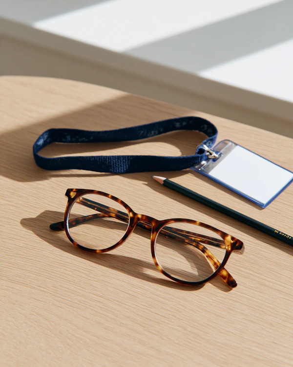 Glasses and Desk Items