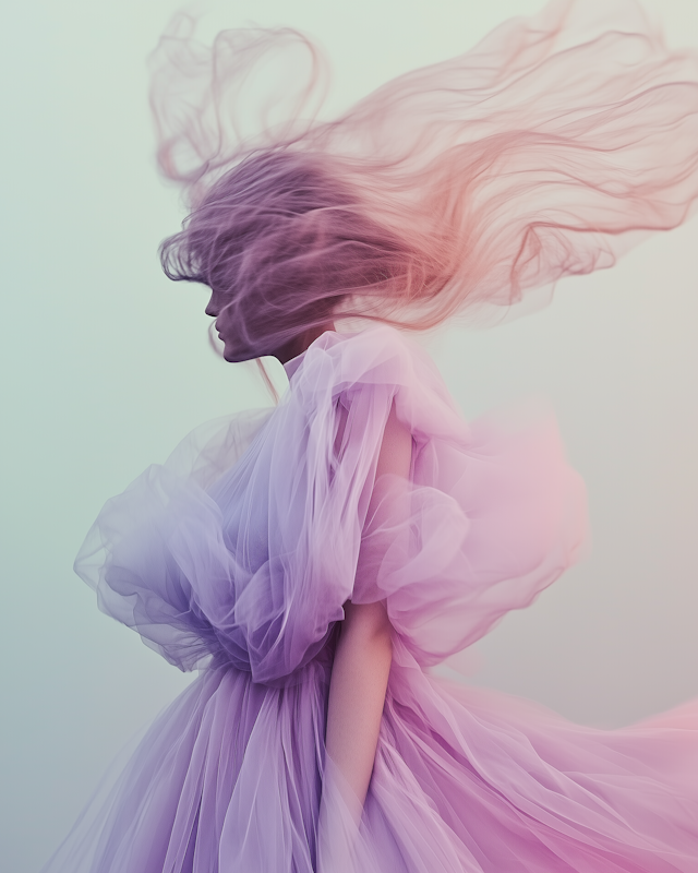 Ethereal Dress in Motion