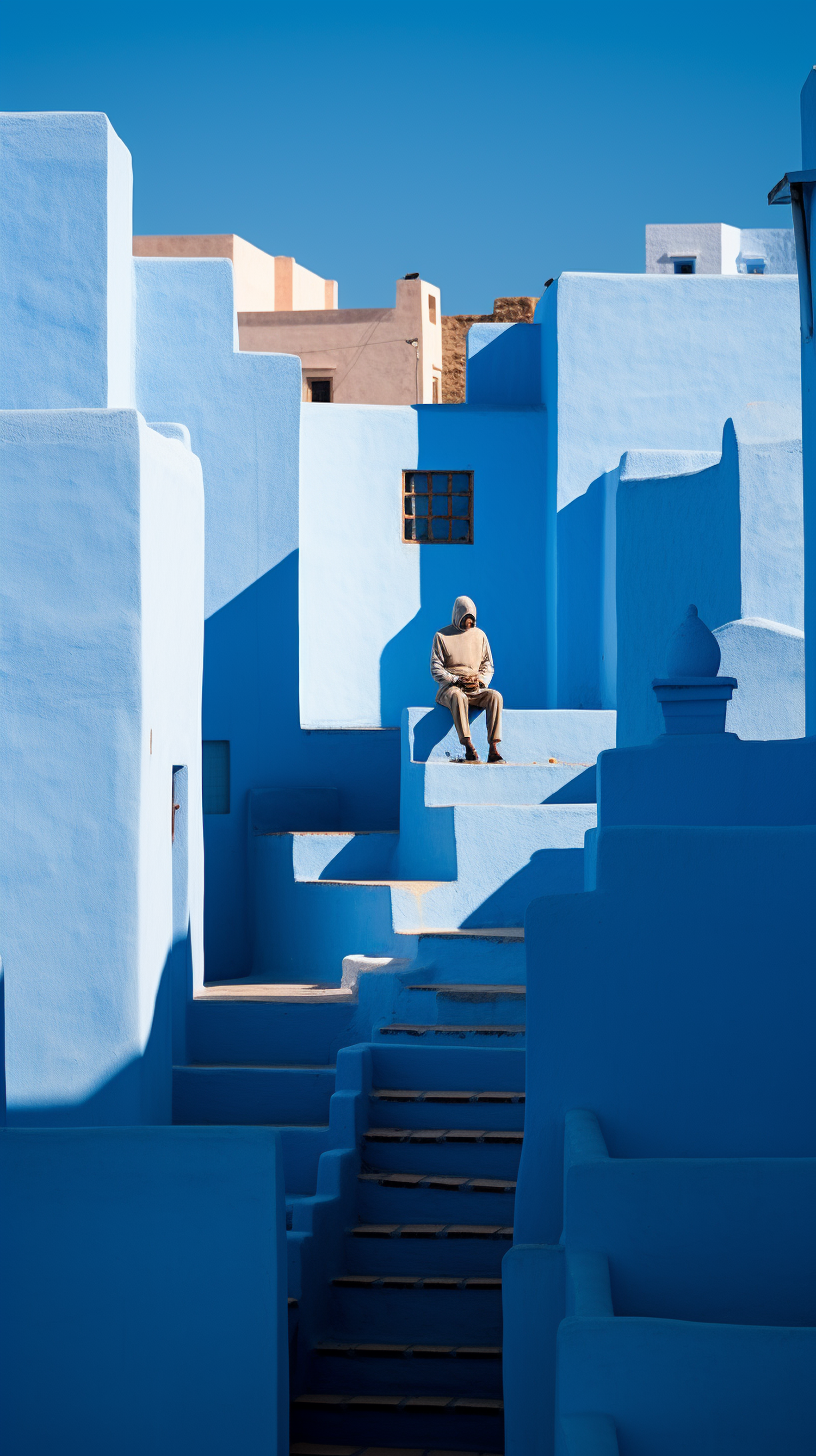 Mediterranean Blues: Solitude on the Steps