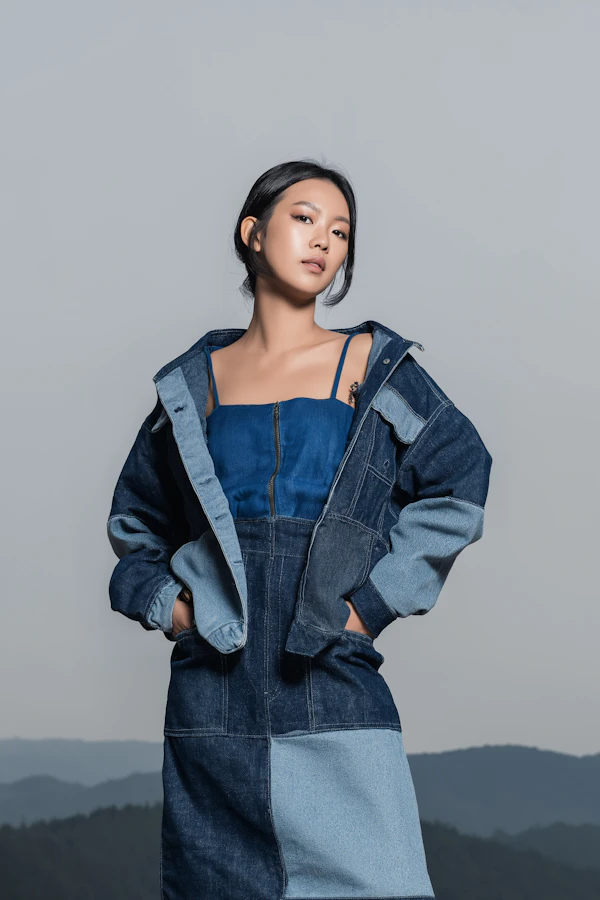 Stylish Denim Portrait