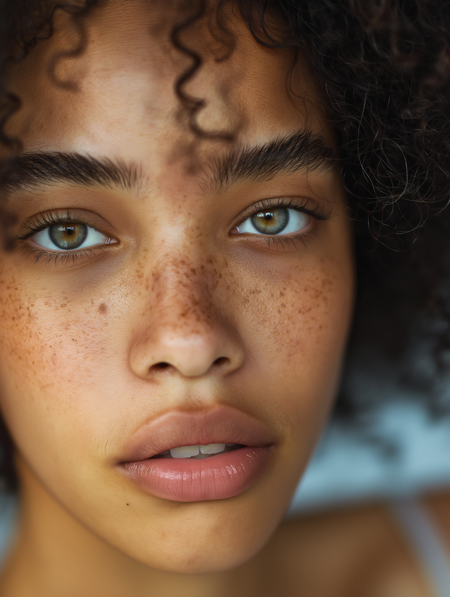 Close-up Portrait with Expressive Eyes