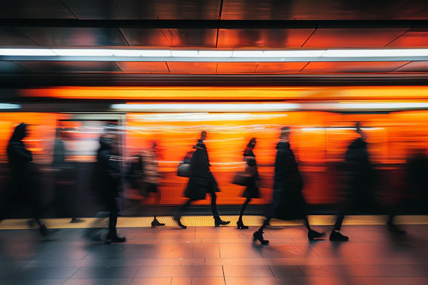 Subway Motion Blur Scene