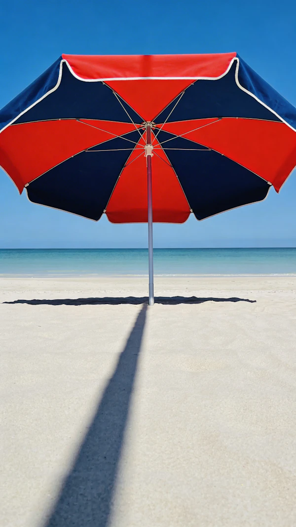 Beach Umbrella Scene