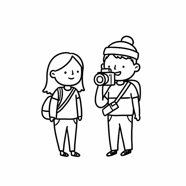Cartoon Duo Interaction