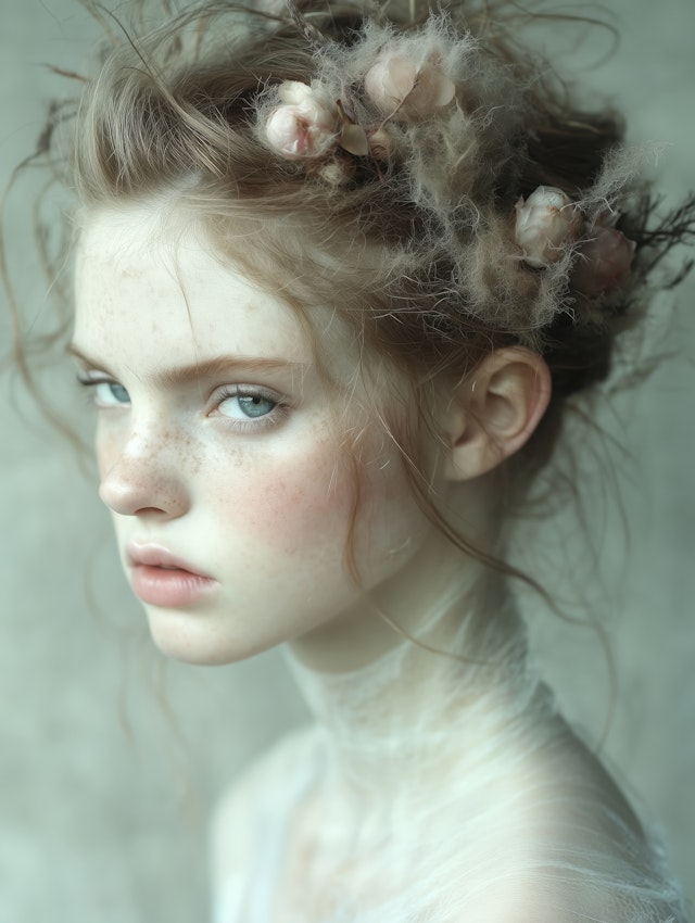 Ethereal Portrait of a Young Woman