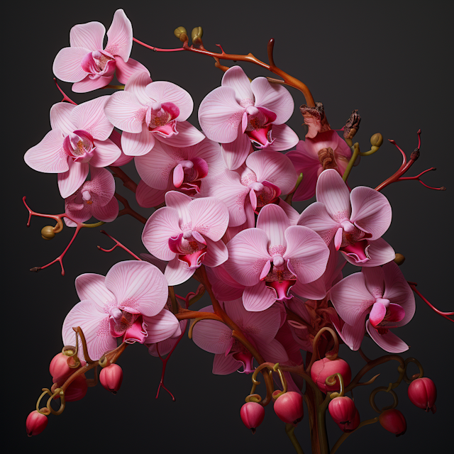 Vibrant Pink Orchid Splendor