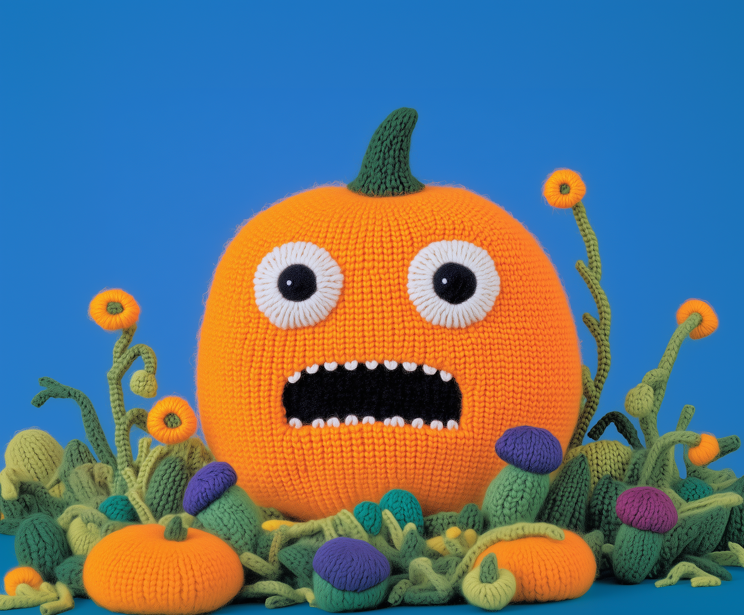 Knitted Pumpkin Surprise