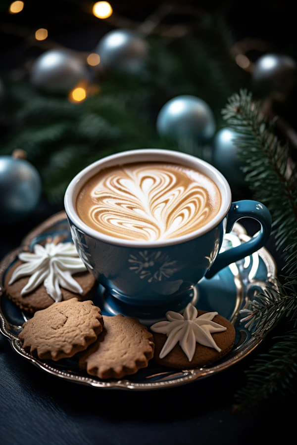 Winter Wonderland Cappuccino and Gingerbread Cookies