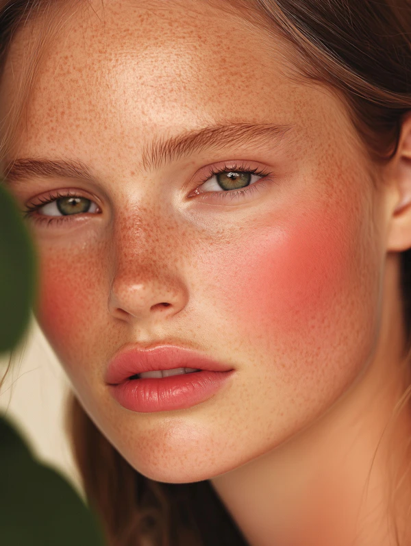 Close-up Portrait with Freckles