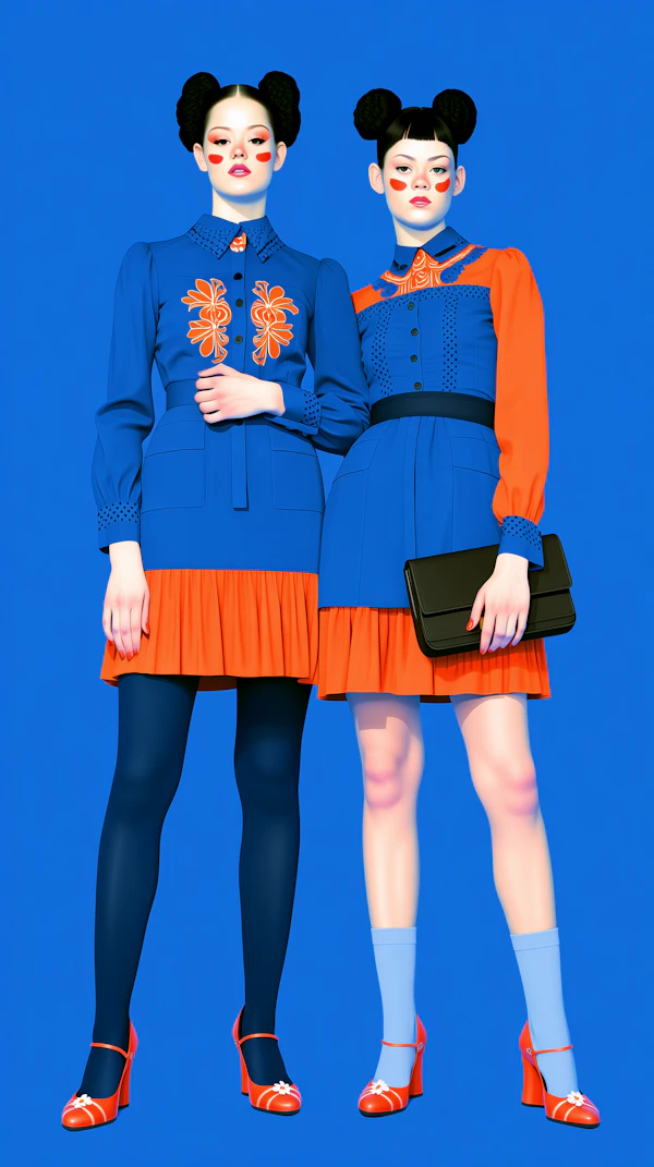 Vibrant Fashion Duo
