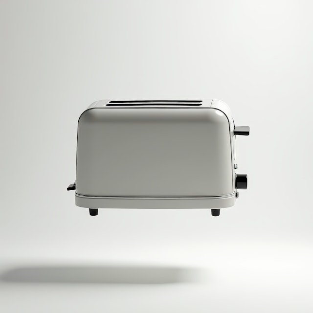 Modern Toaster on Light Background