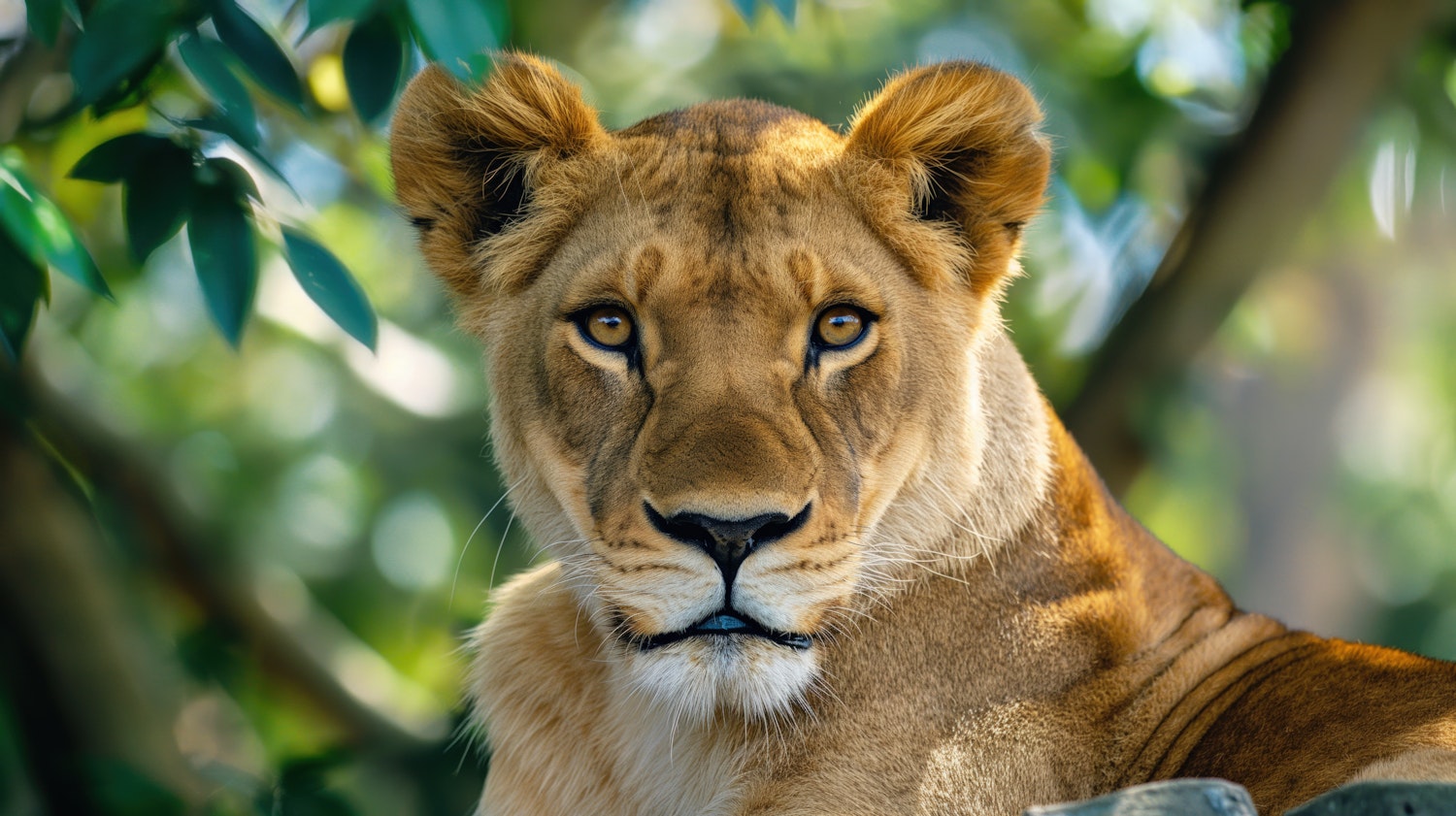 Majestic Lioness Gaze