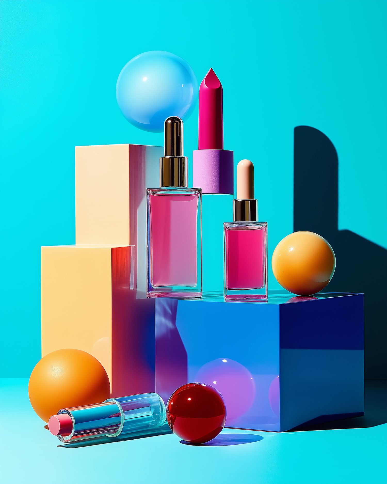 Vibrant Cosmetic Arrangement