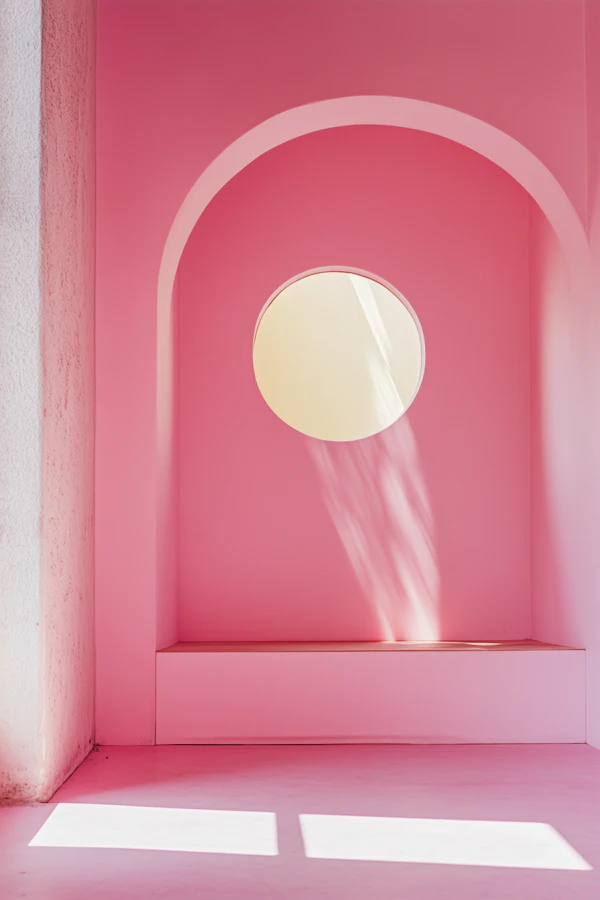Minimalist Pink Interior