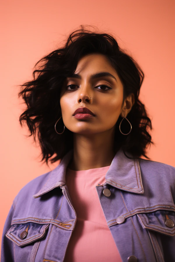Confident Allure in Warm Tones