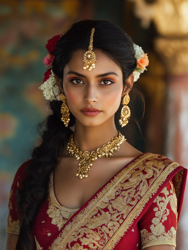 Woman in Traditional Attire