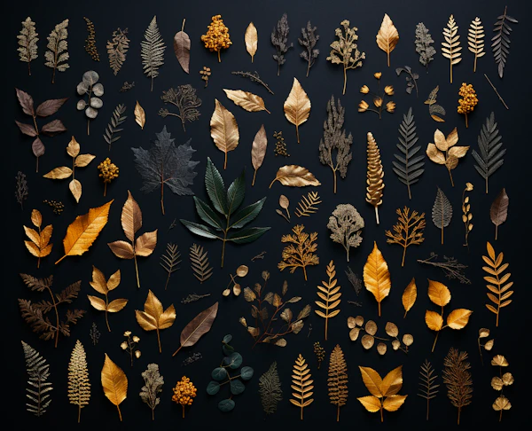 Metallic Botanica on Noir