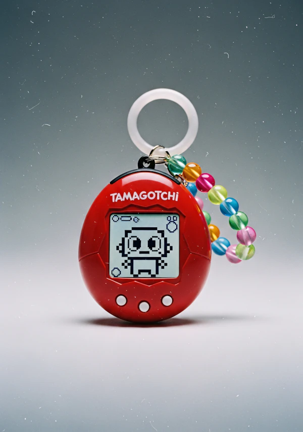 Red Tamagotchi Display