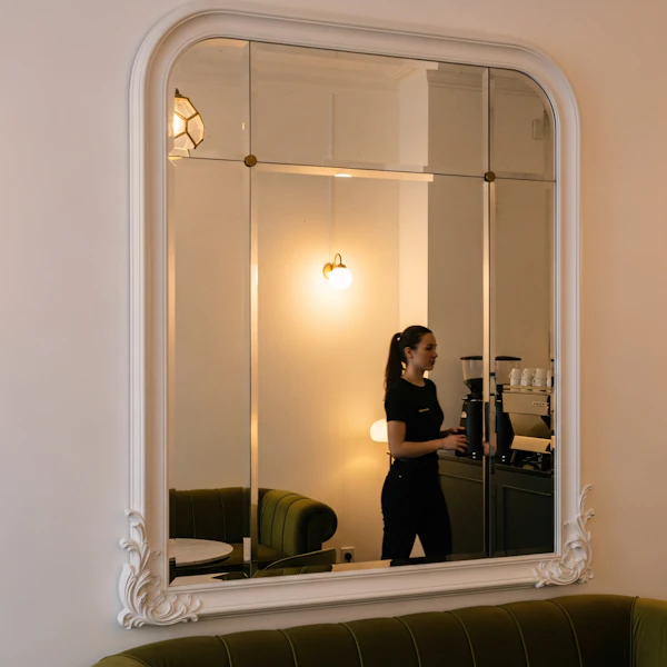 Cozy Café Reflection