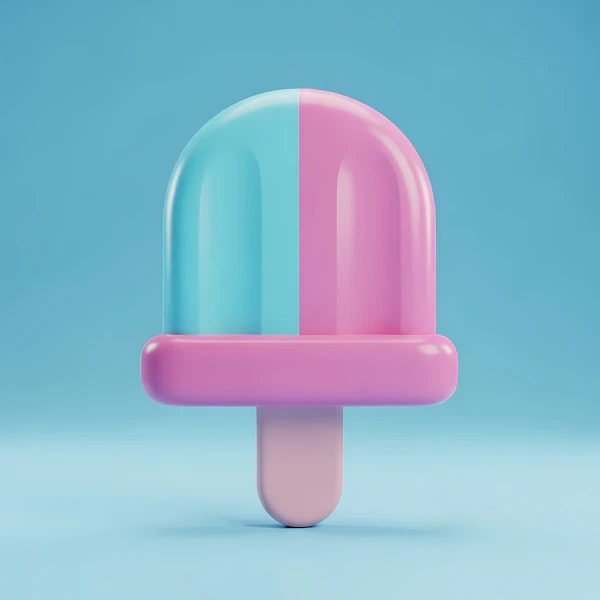 Dual-Tone Popsicle Art