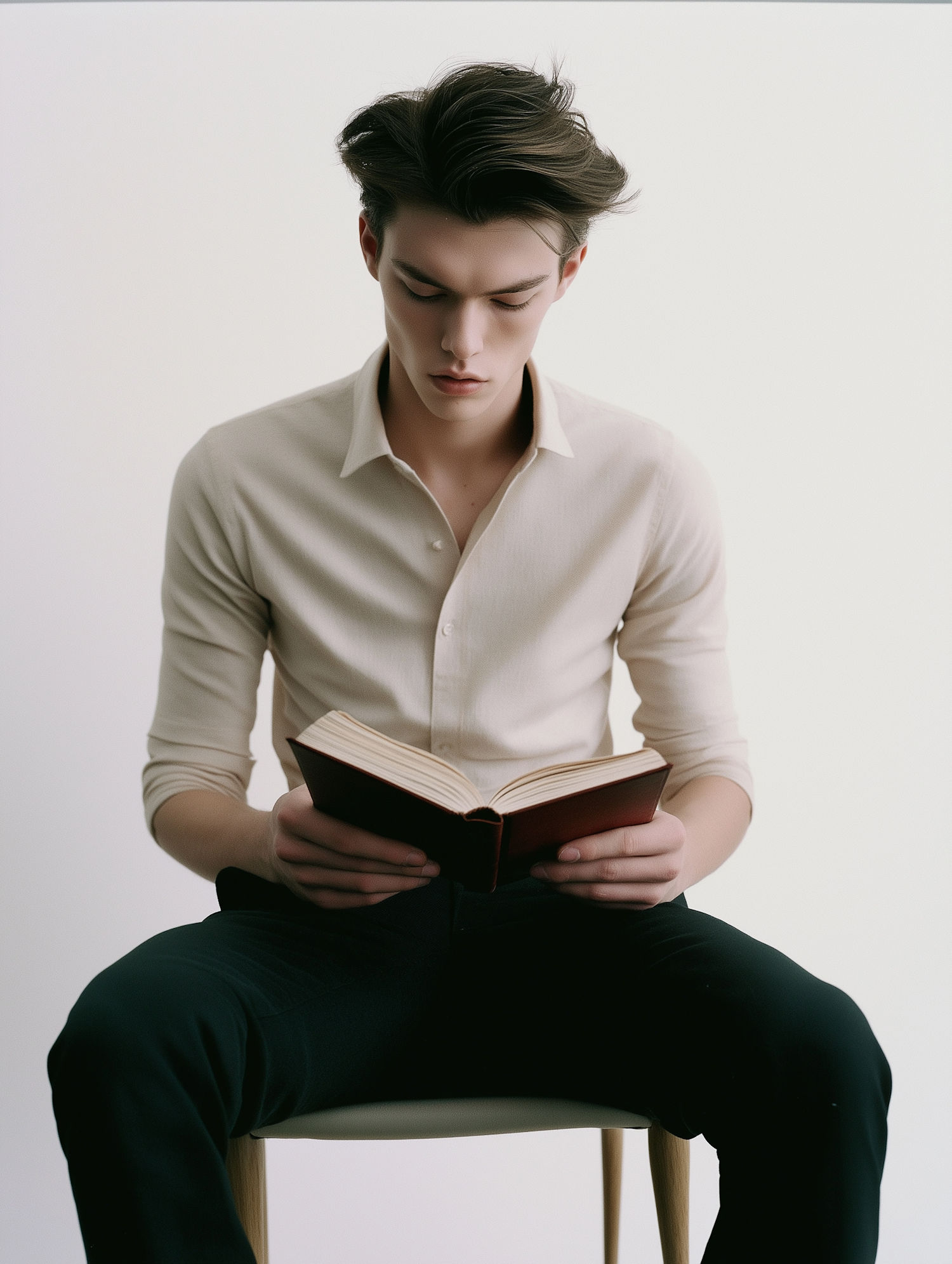 Young Man Reading