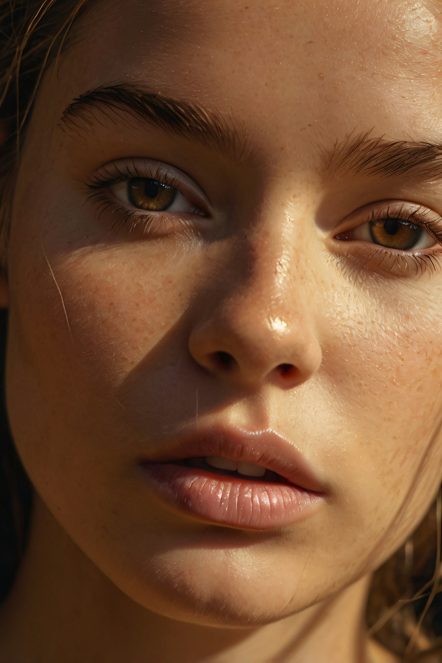 Close-up Portrait with Natural Lighting