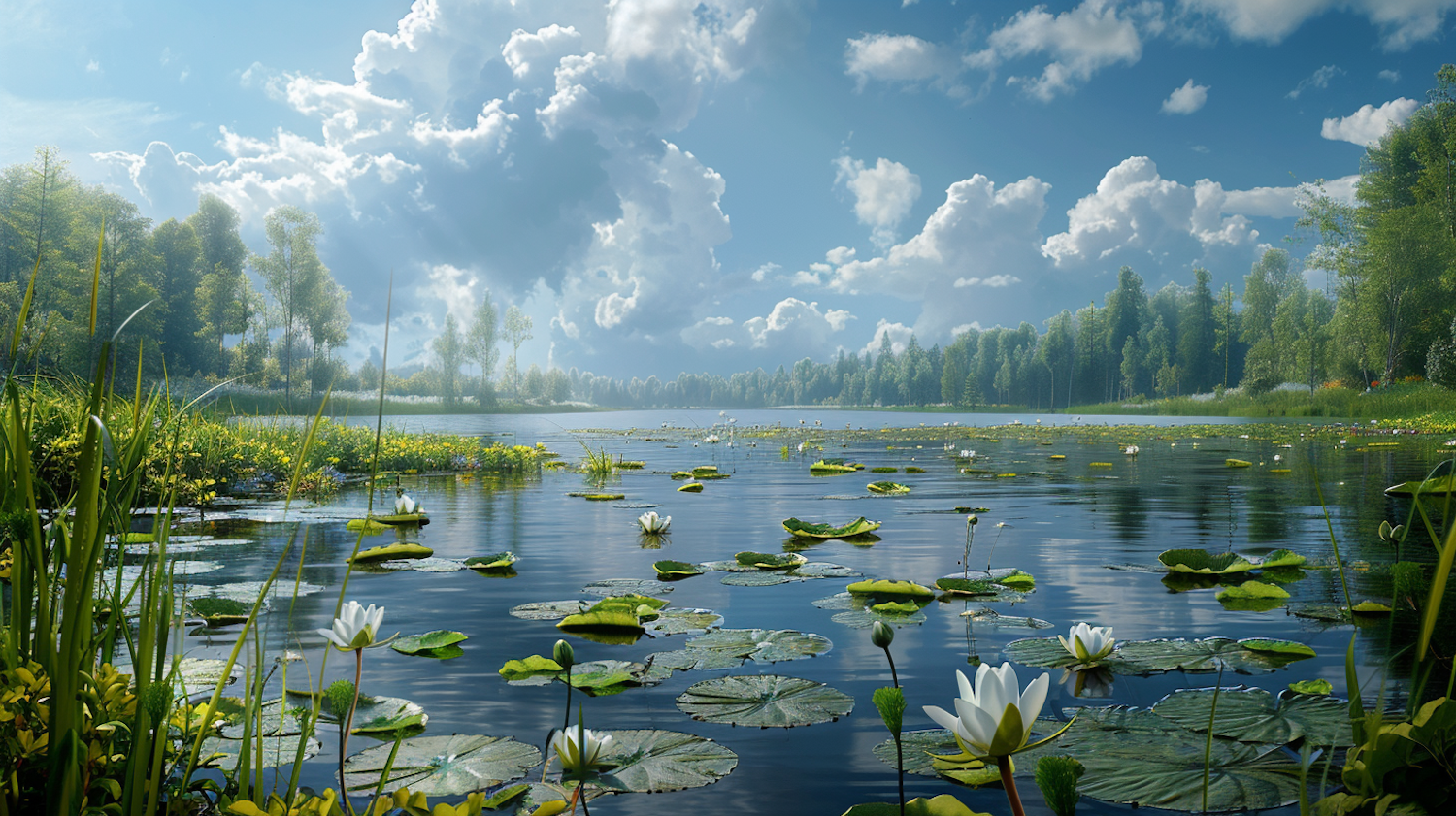 Serene Wetland Landscape