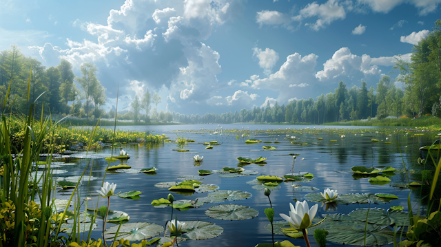 Serene Wetland Landscape