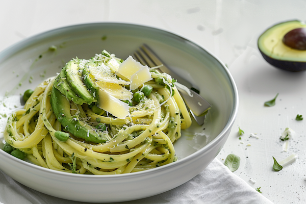 Artistic Pasta Dish Close-up