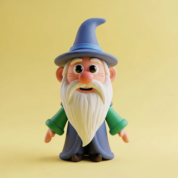 Whimsical 3D Wizard