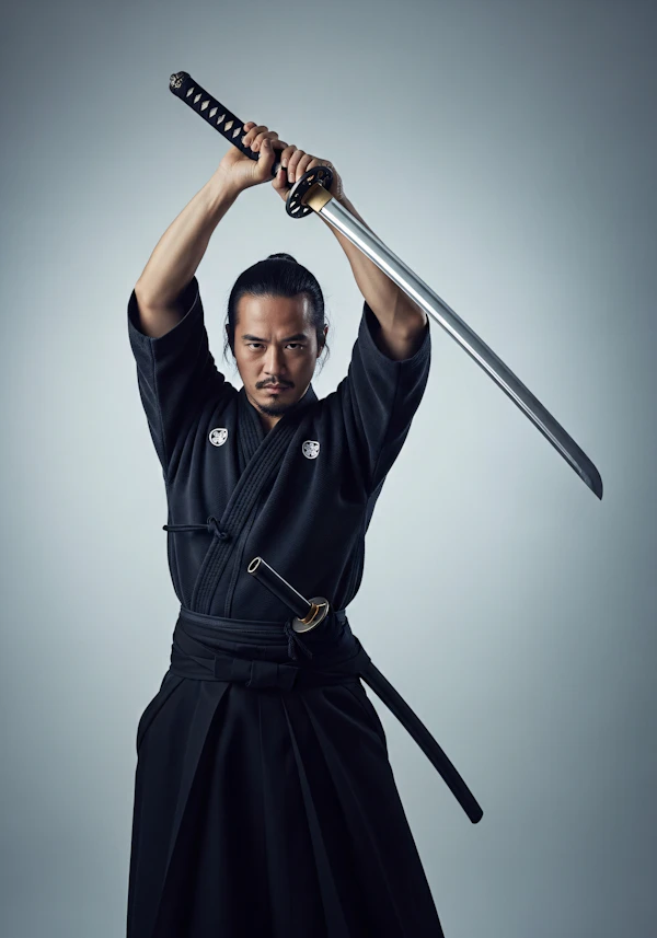 Samurai in Poised Stance