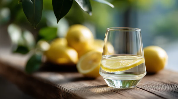 Lemon Water Still Life