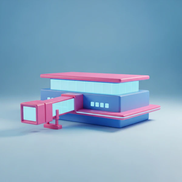Modern 3D Building