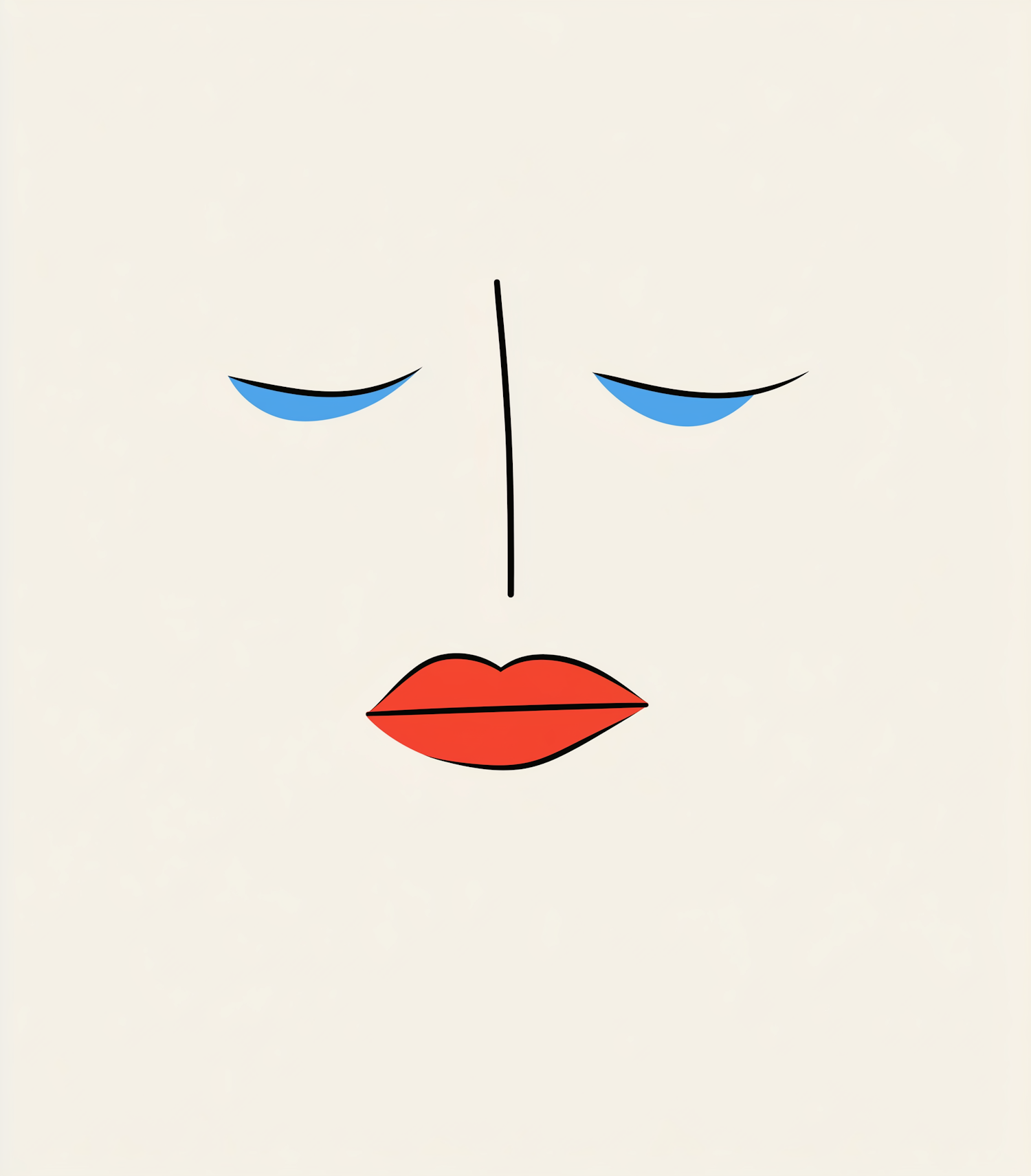 Minimalist Face Illustration