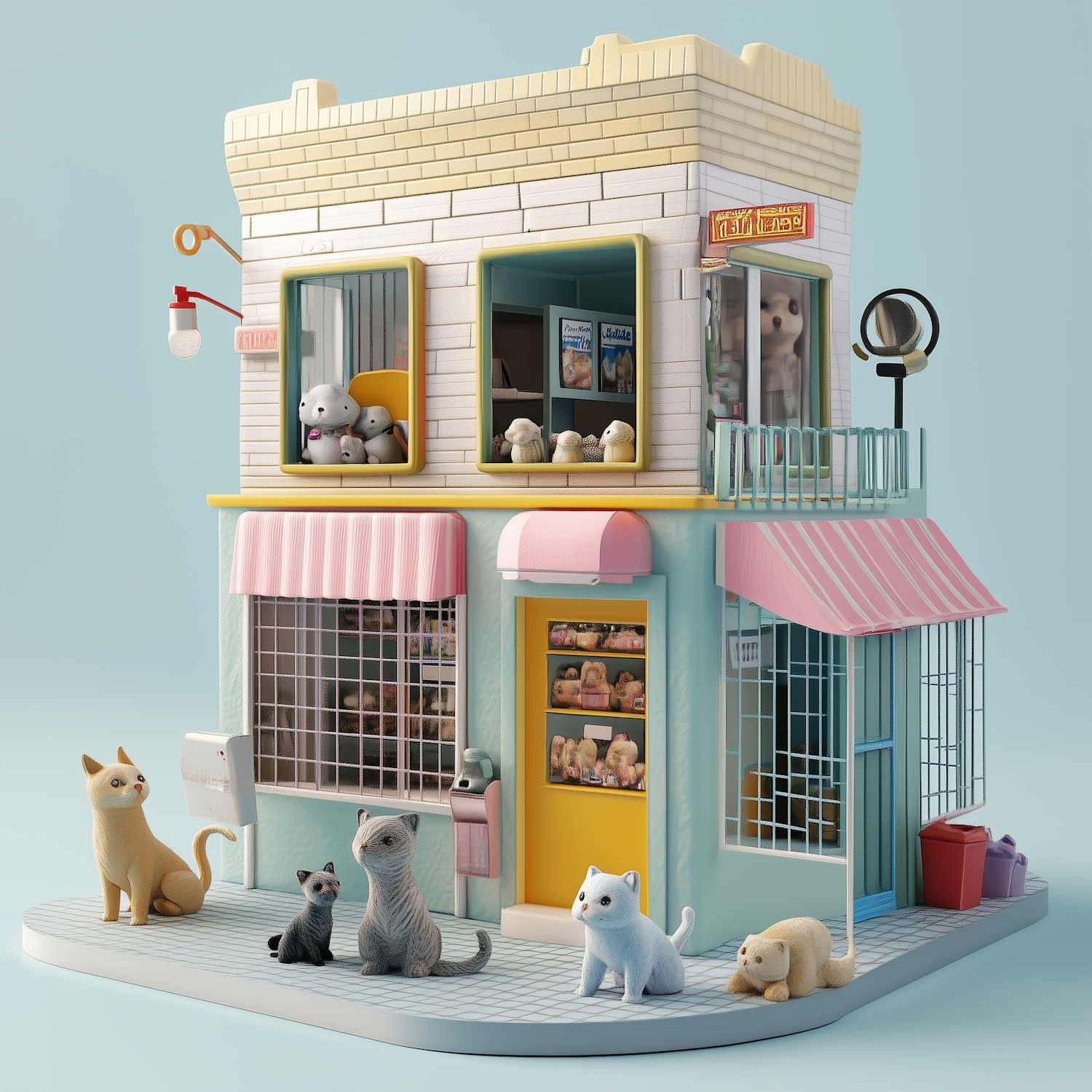 Charming Miniature Pet Shop