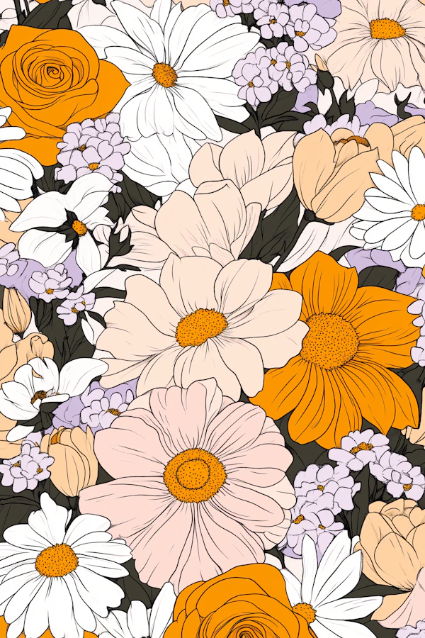 Vibrant Floral Illustration