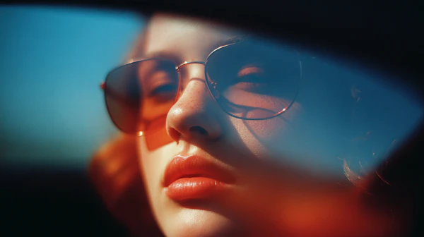 Vibrant Sunglasses Portrait
