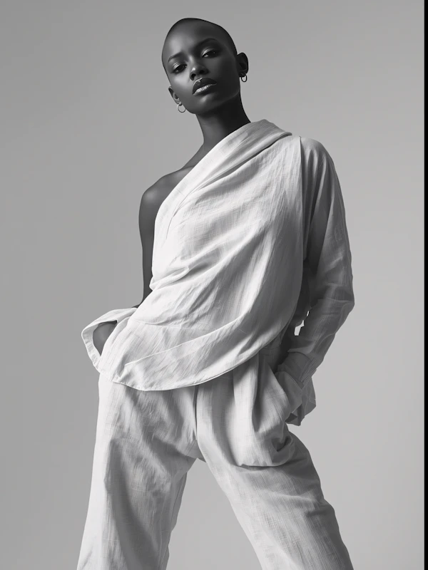 Elegant Monochrome Portrait