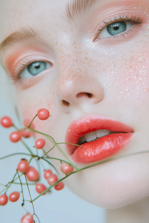 Ethereal Portrait Close-Up