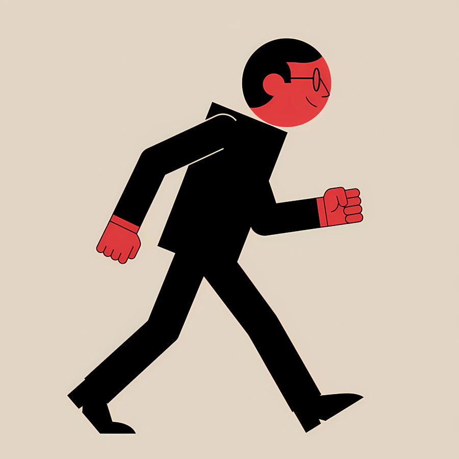 Confident Walker Art