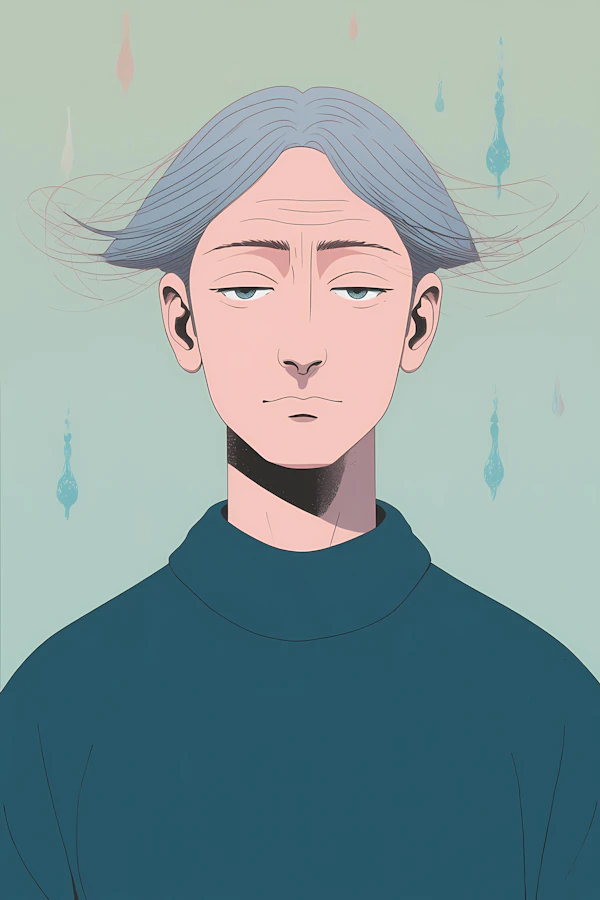 Calm Portrait Illustration