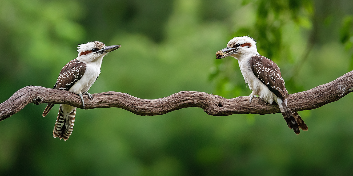 Kookaburras on a Branch