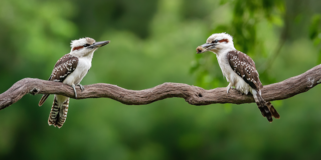 Kookaburras on a Branch