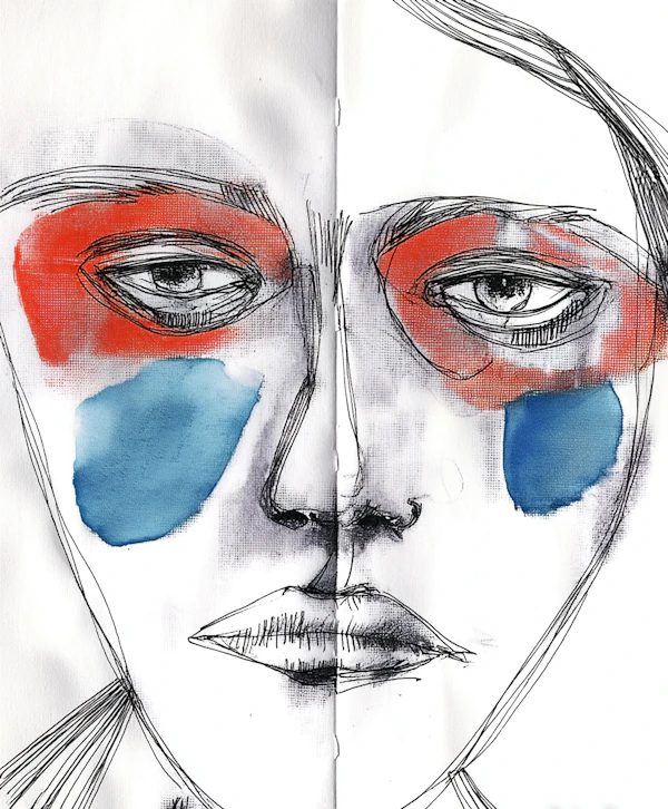 Abstract Face Illustration